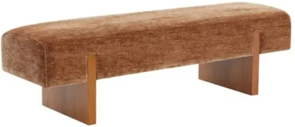 Raelis Chenille Bench - Orange