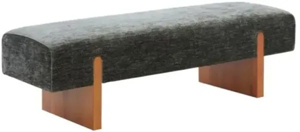 Raelis Chenille Bench - Green