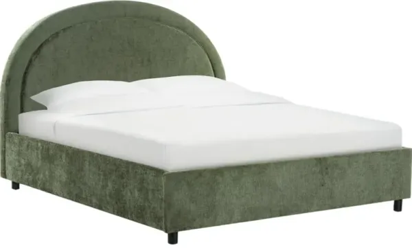 Thiriel Arched Upholstered Performance Chenille Bed