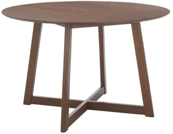 Tyronis 47" Round Dining Table - Walnut