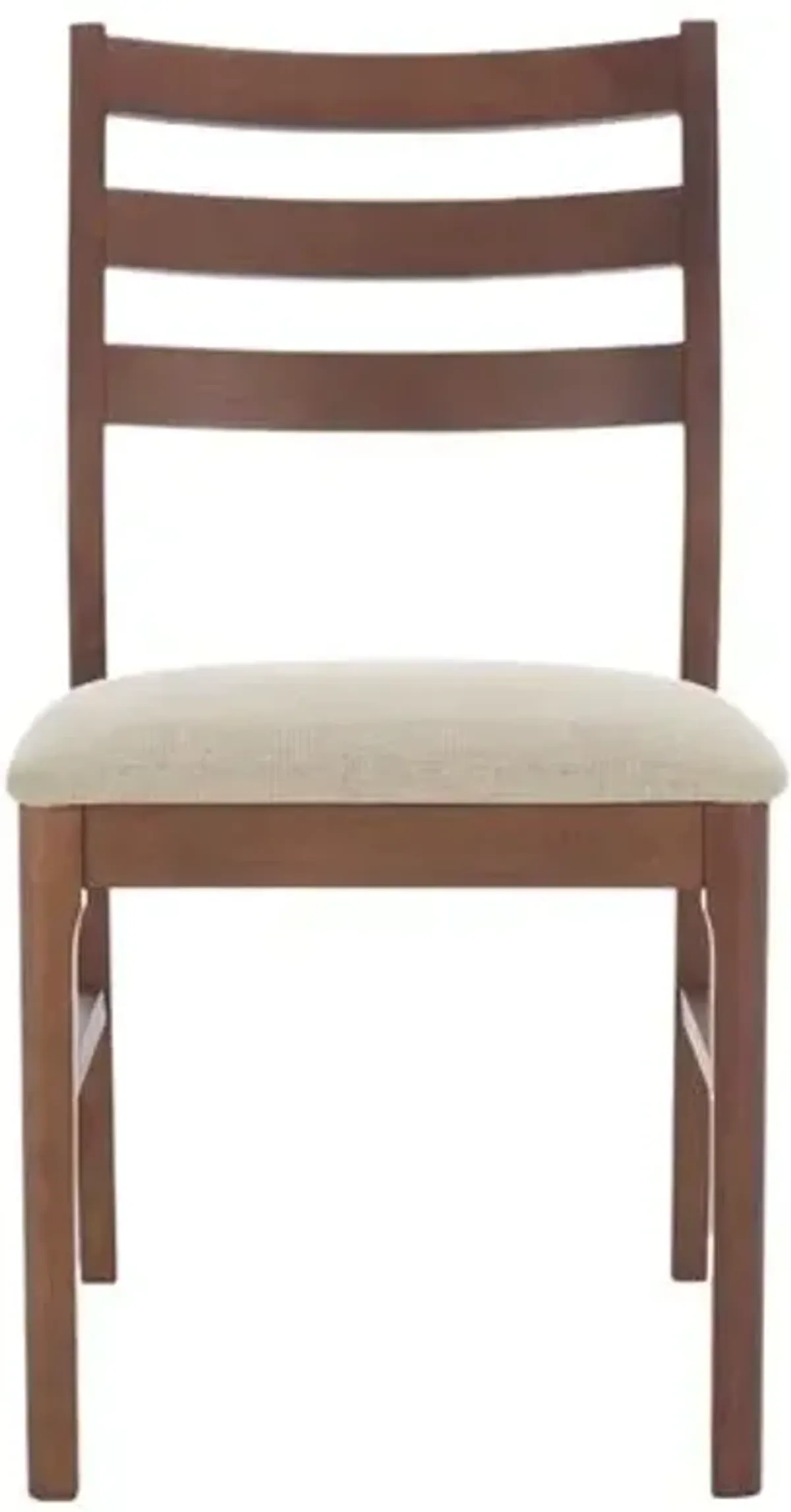 Set of 2 Valenor Ladder Back Performance Linen Dining Chairs - Beige