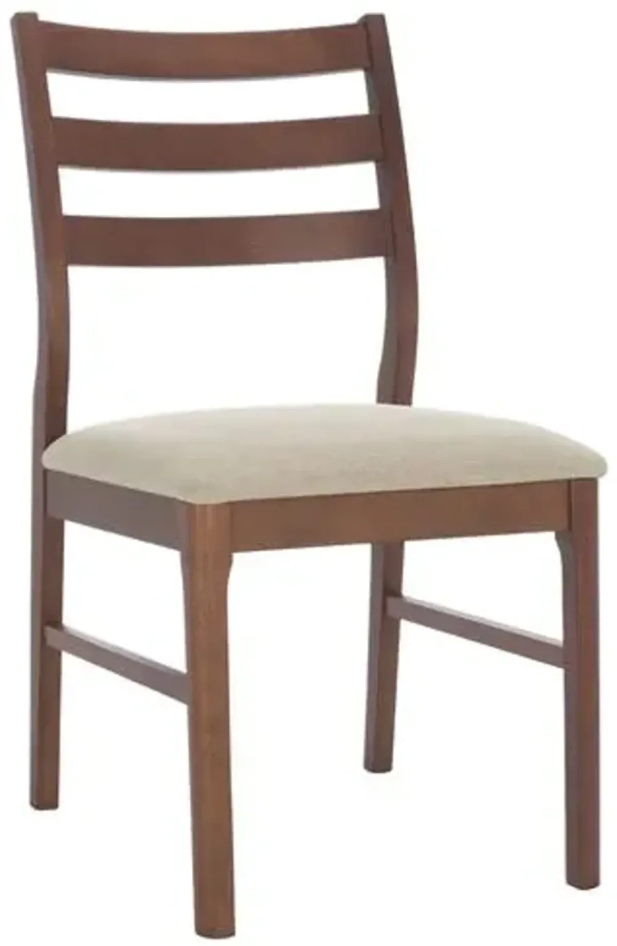 Set of 2 Valenor Ladder Back Performance Linen Dining Chairs - Beige