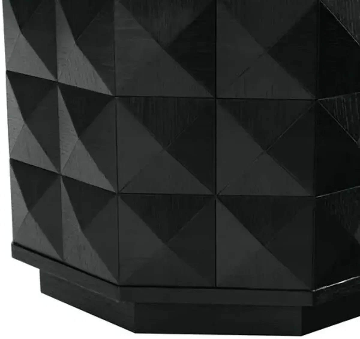 Wrenlor Octagon Accent Table - Black - 22Hx20Wx20D in