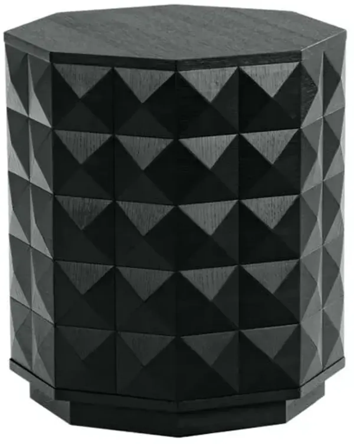 Wrenlor Octagon Accent Table - Black - 22Hx20Wx20D in