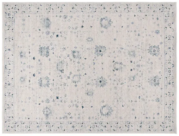 Gio Rug, Ivory/Blue