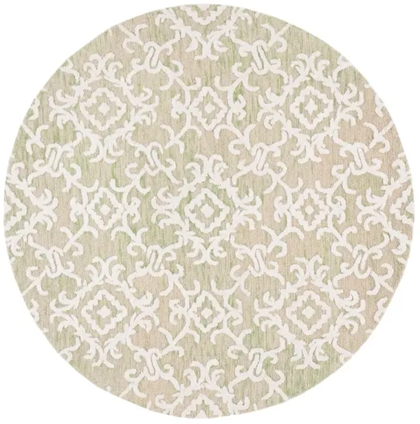 Calvin Hand Tufted Rug, Light Green/Ivory