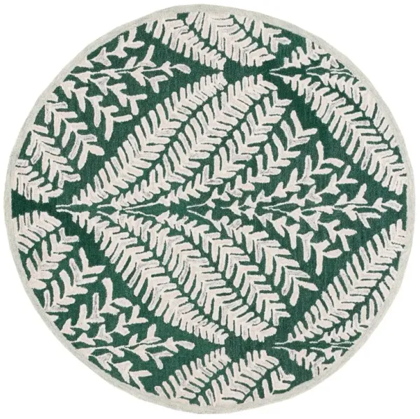 Cindi Hand Tufted Wool Rug, Dark Green