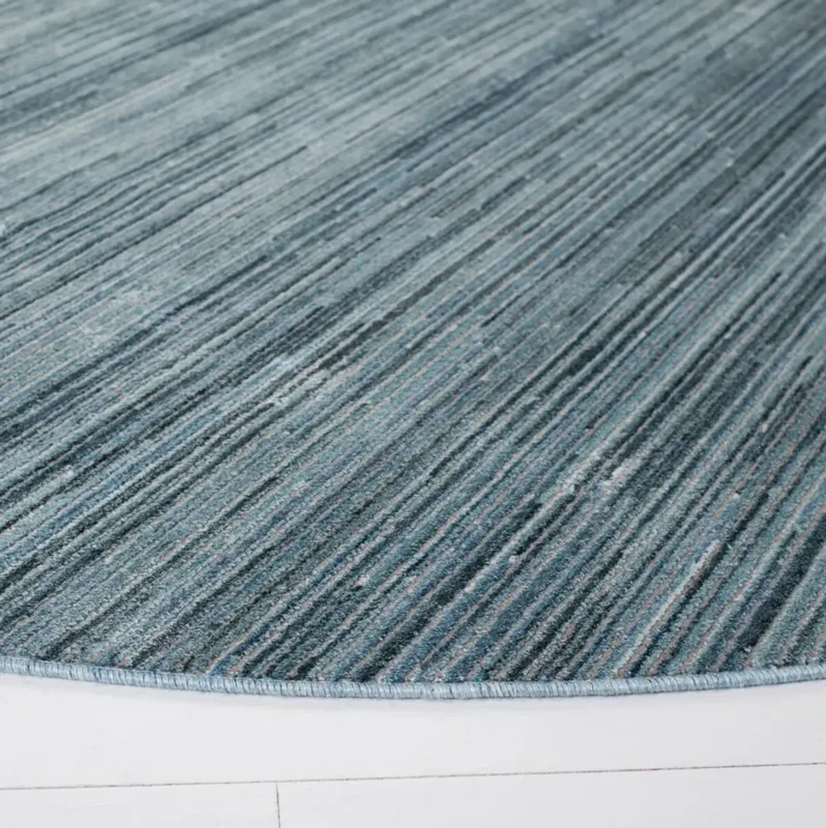 Hazel Muted Stripe Rug, Blue/Grey
