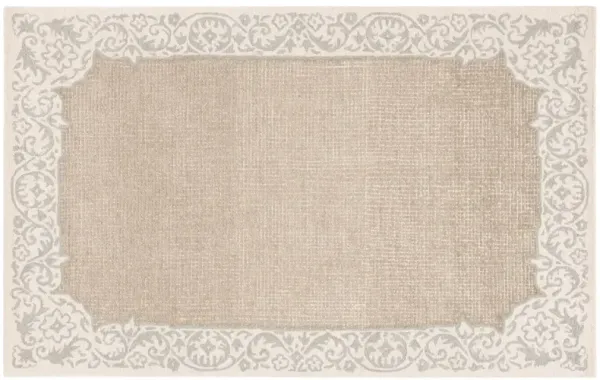 Karla Hand Tufted Rug, Beige/Green