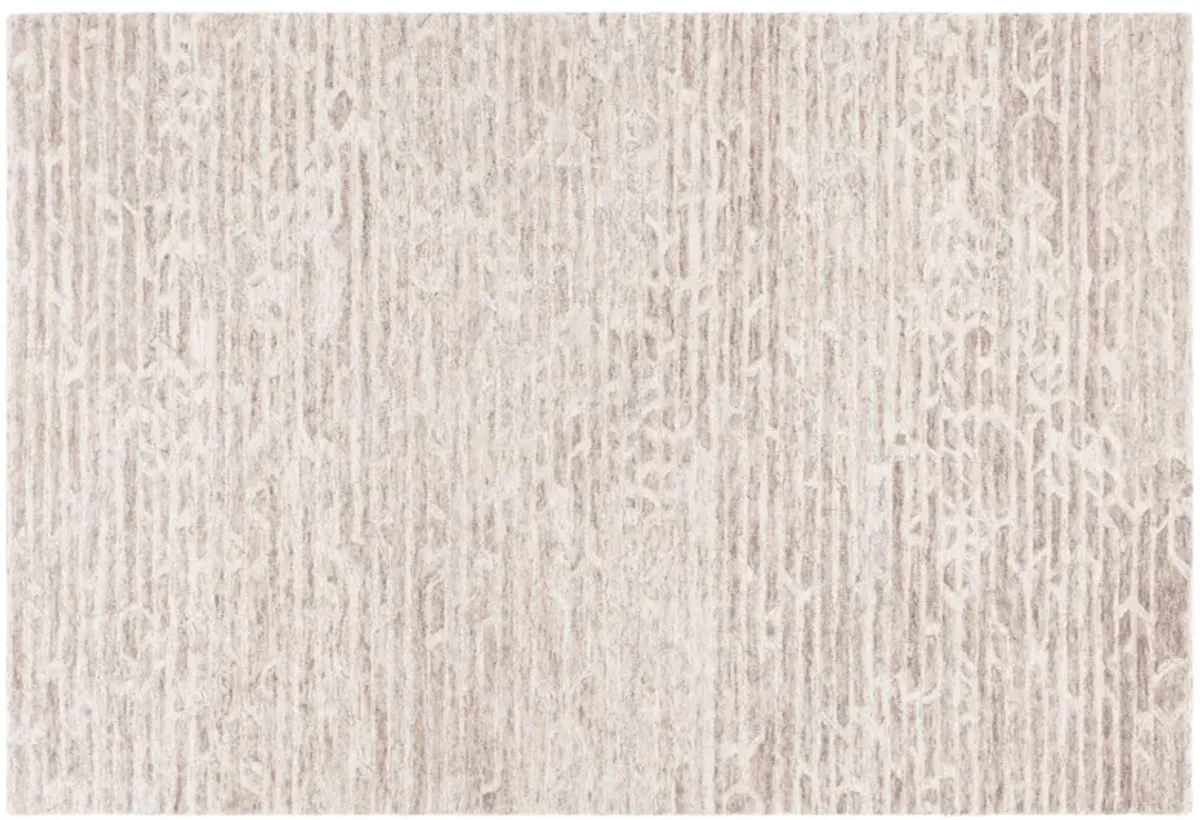 Luca Hand Tufted Rug, Light Brown/Ivory