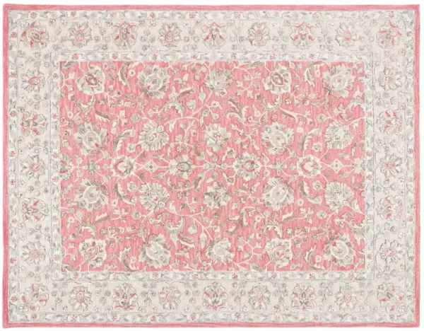 Mira Hand Tufted Rug, Pink/Beige