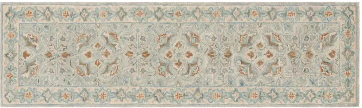 Jean Hand Tufted Rug, Green/Ivory