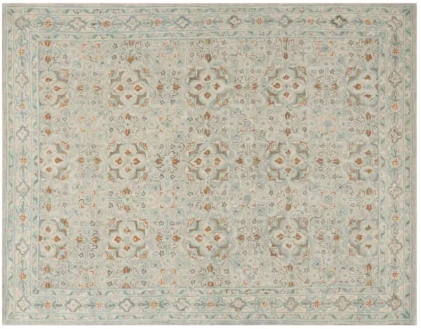 Jean Hand Tufted Rug, Green/Ivory