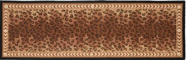 Jil Hand Hooked Rug, Black/Brown