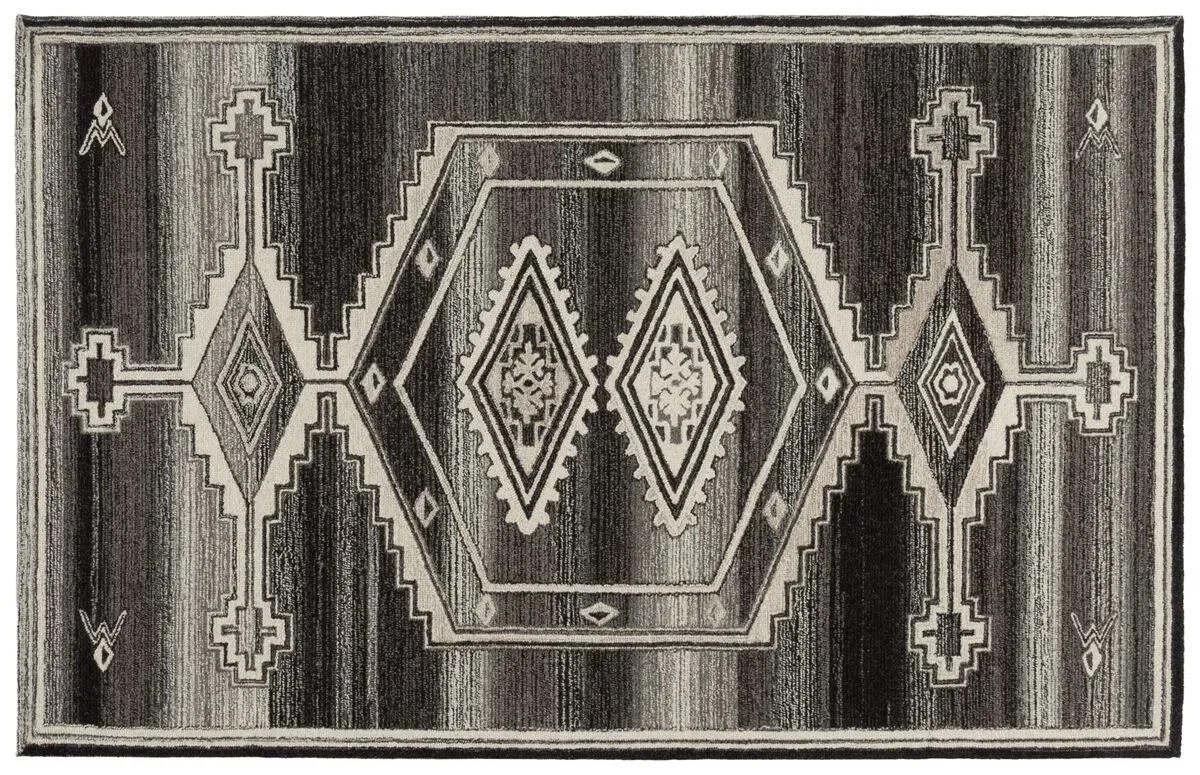 Granger Hand Tufted Rug, Brown/Ivory