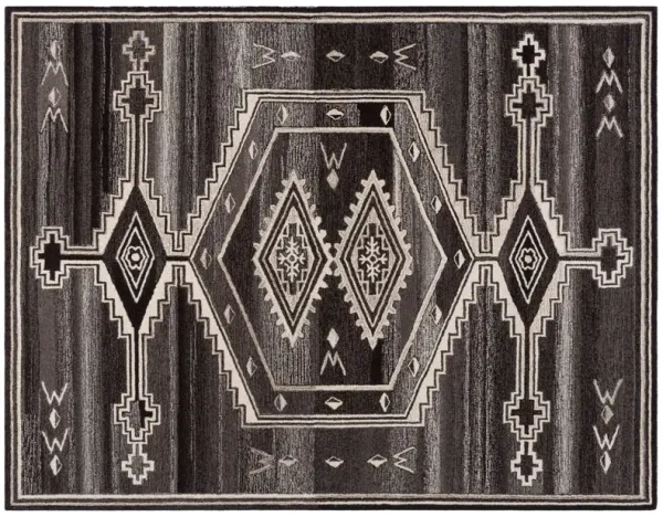 Granger Hand Tufted Rug, Brown/Ivory