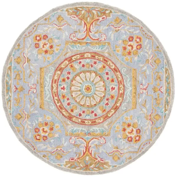 Ellie Hand Tufted Wool/Cotton Rug, Green/Grey