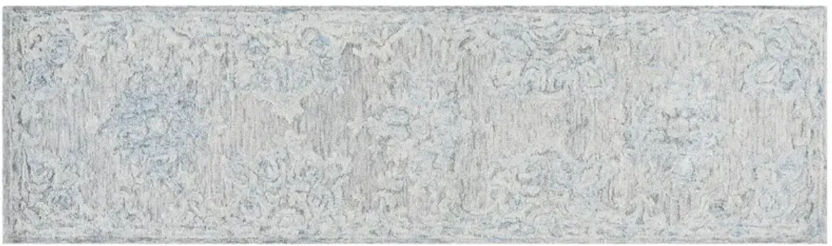 Keith Hand Tufted Rug, Grey/Blue