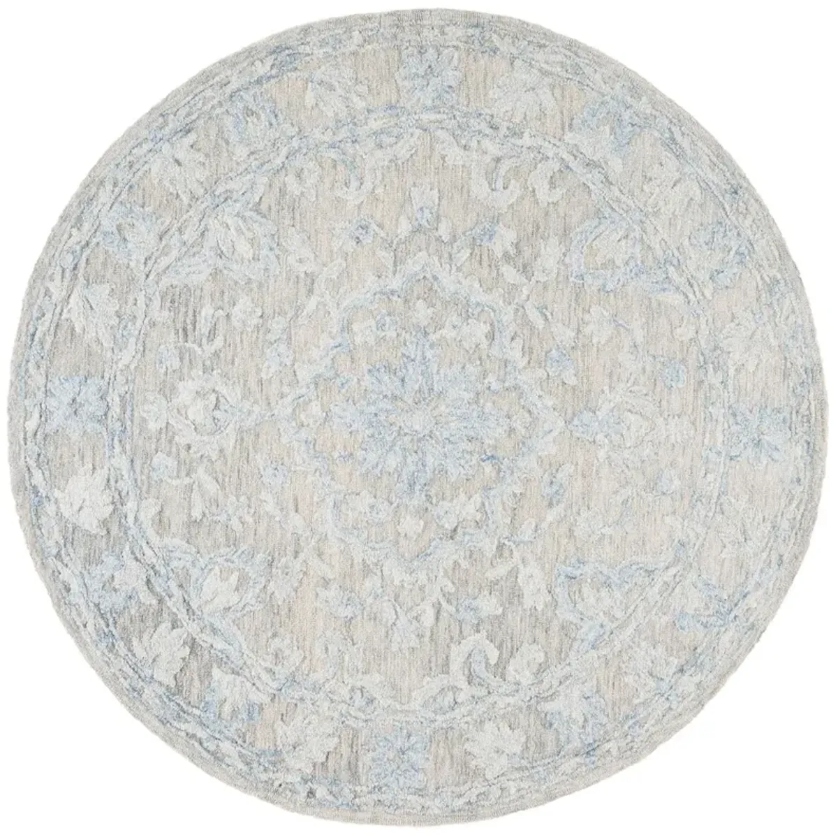 Keith Hand Tufted Rug, Grey/Blue