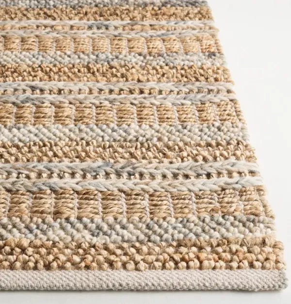 Nathaniel Hand Woven Rug, Natural/Brown