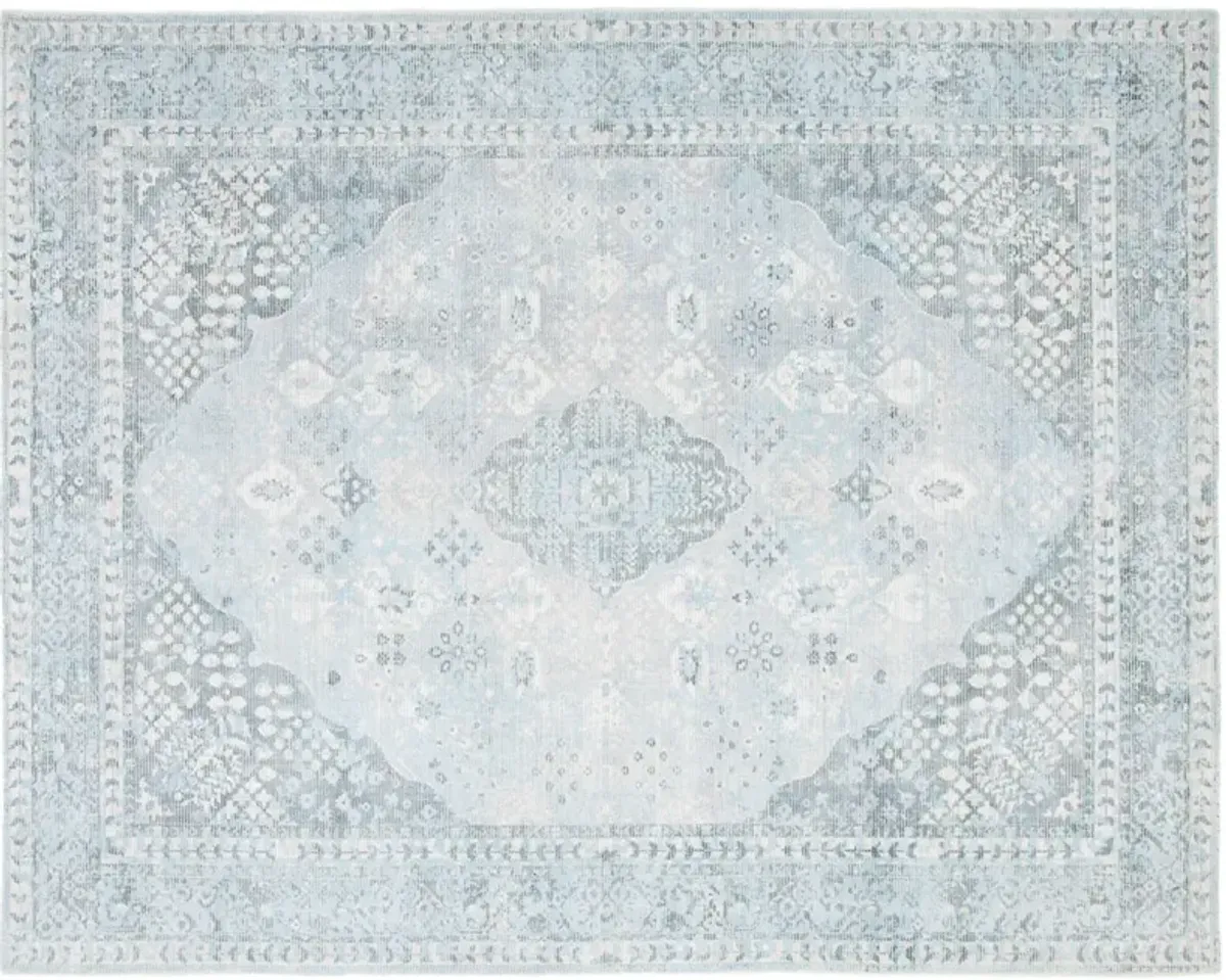 Restoration Hand Loomed Rug, Grey/Light Blue