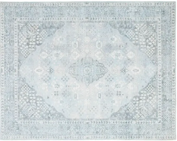 Restoration Hand Loomed Rug, Grey/Light Blue