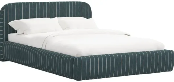Luma Platform Bed, Pinstripe