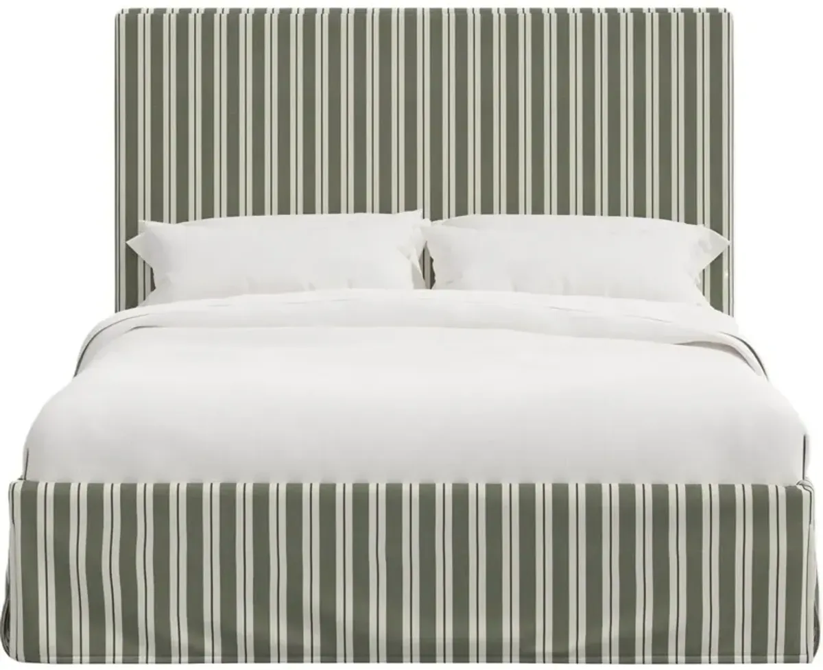 Juliet Slipcover Bed, Harrison Stripe