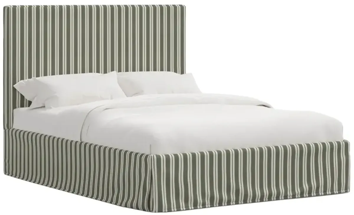 Juliet Slipcover Bed, Harrison Stripe