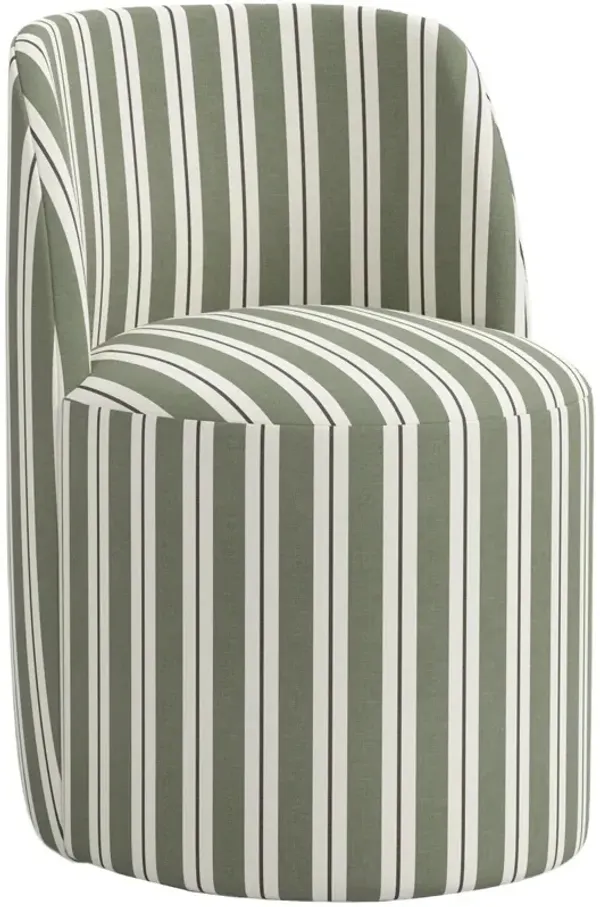 Cora Swivel Dining Side Chair, Harrison Stripe