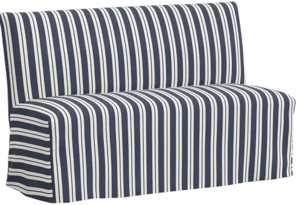 Edith Slipcover Dining Banquette, Harrison Stripe