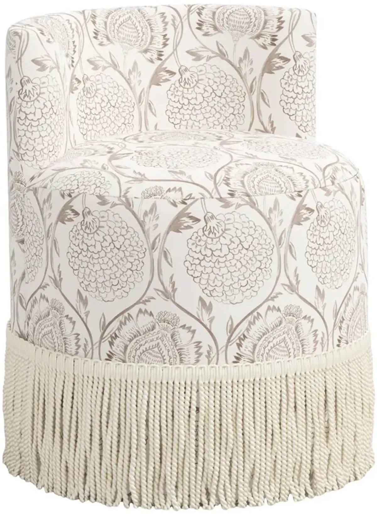 Abigail Fringe Accent/Vanity Chair, Ranjit Floral