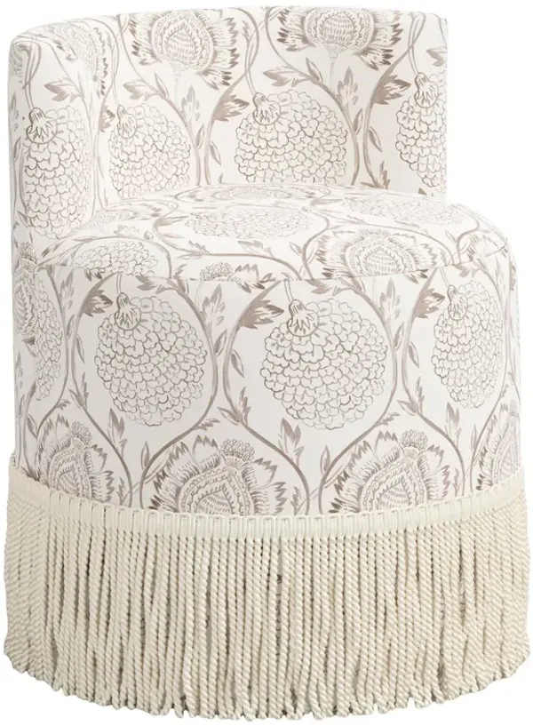 Abigail Fringe Accent/Vanity Chair, Ranjit Floral