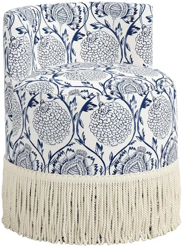 Abigail Fringe Accent/Vanity Chair, Ranjit Floral