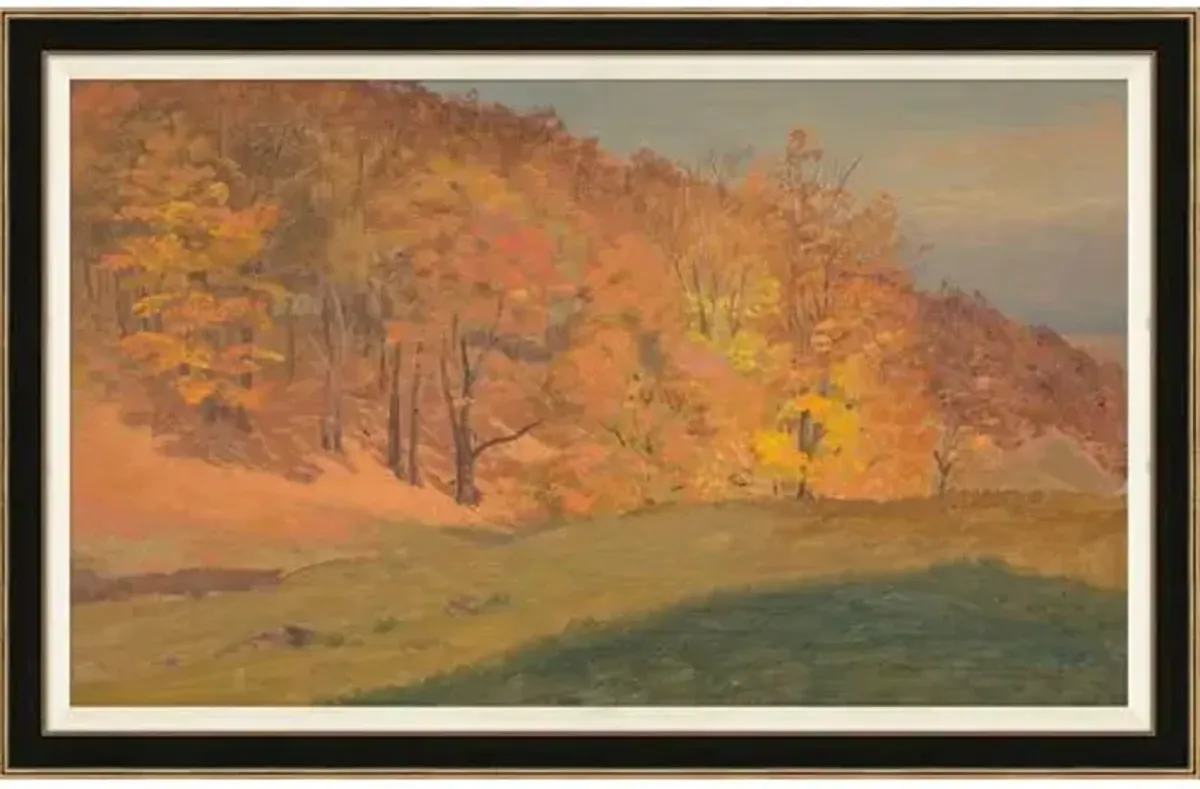 Autumn Woods Framed Painting - 21.5" x 33.5" - Soicher Marin - Orange