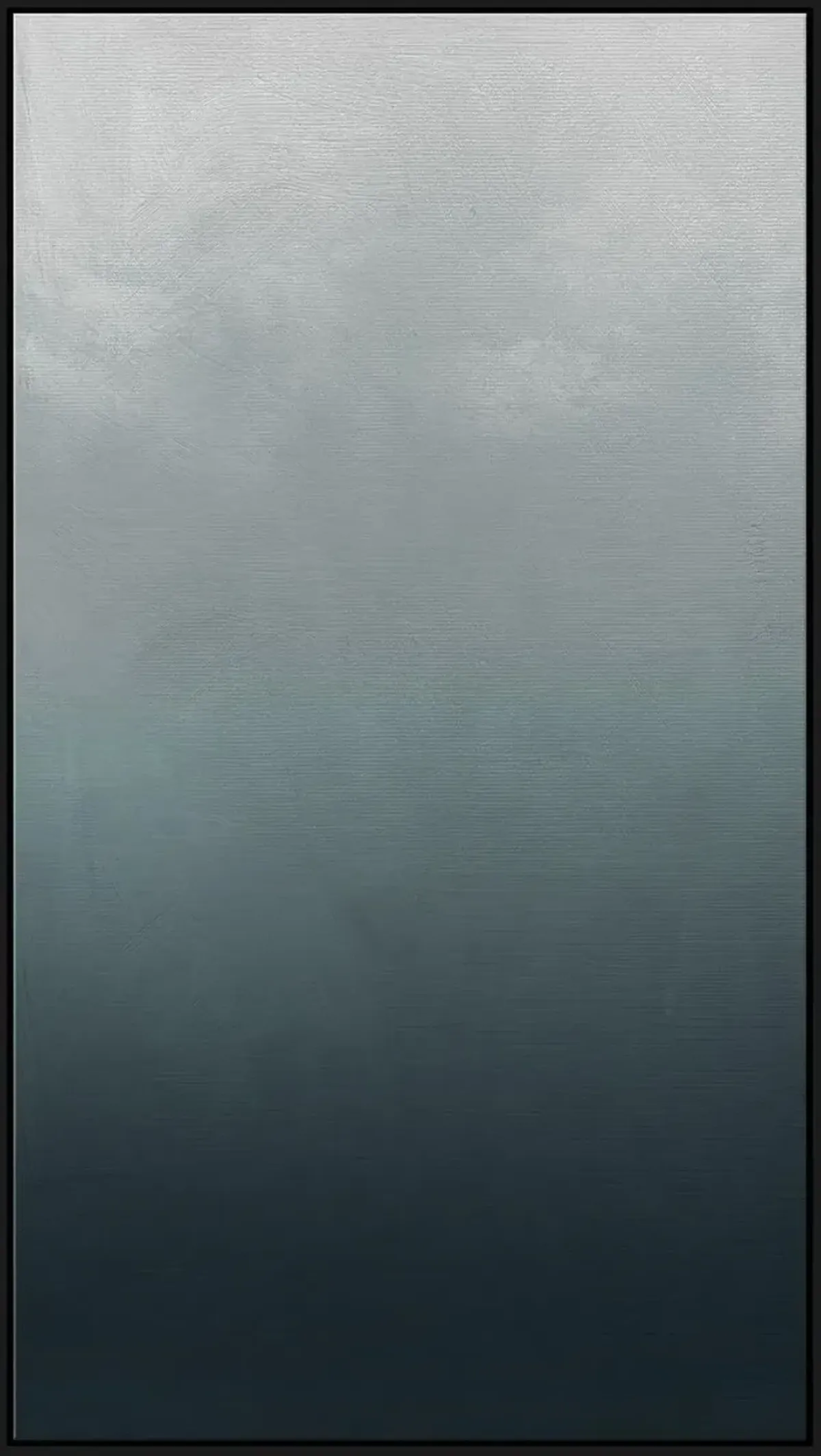 Blue Ombre B Framed Canvas Painting, 34" x 60"