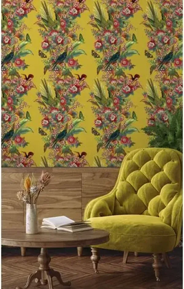Botanical Splendor Wallpaper - Soicher Marin - Yellow