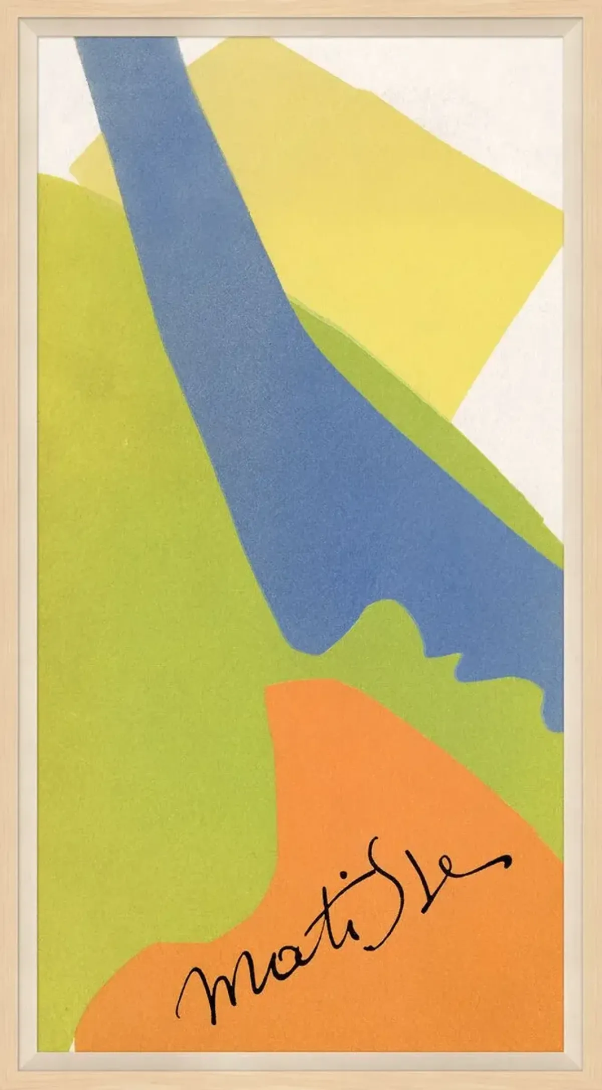 Essence of Matisse II Framed Painting, 42.5" x 23.5"