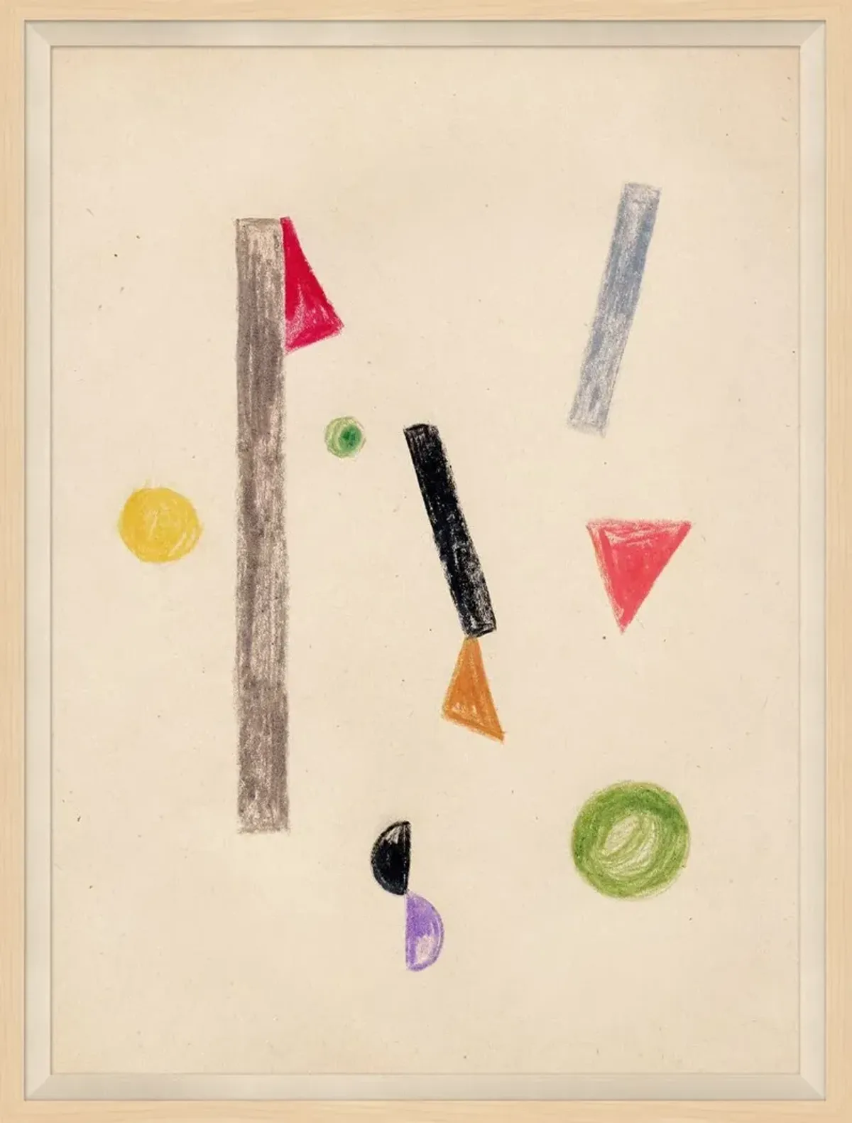 Geometry in Motion I Framed Painting, 32.5" x 24.5"