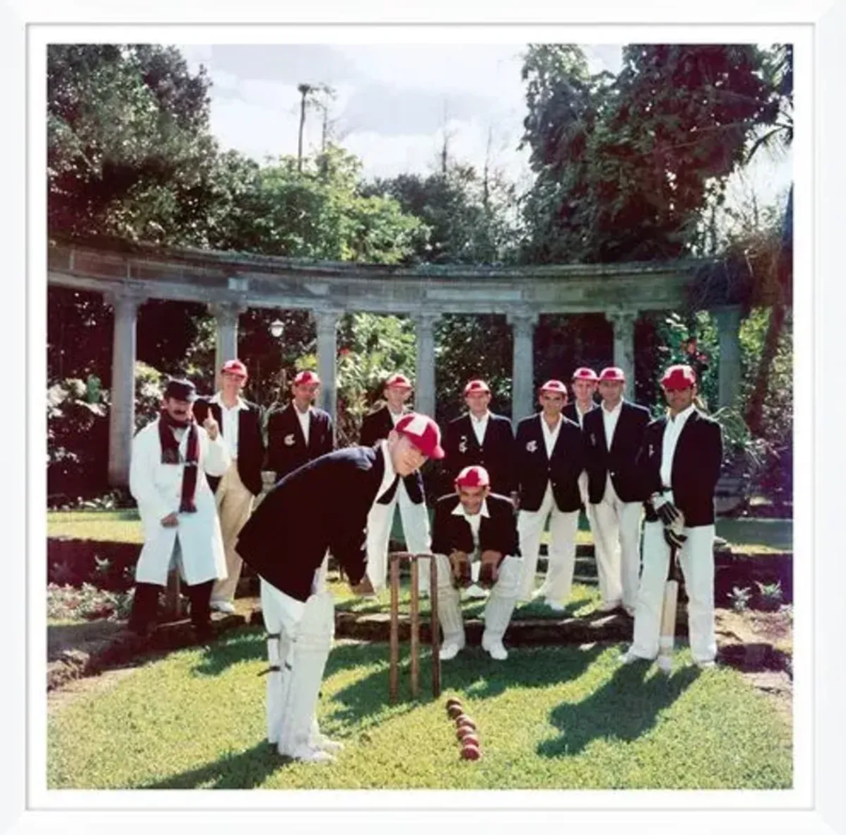 "Dapper Cricketers," Slim Aarons - January 1 - 1957 Photograph - Green