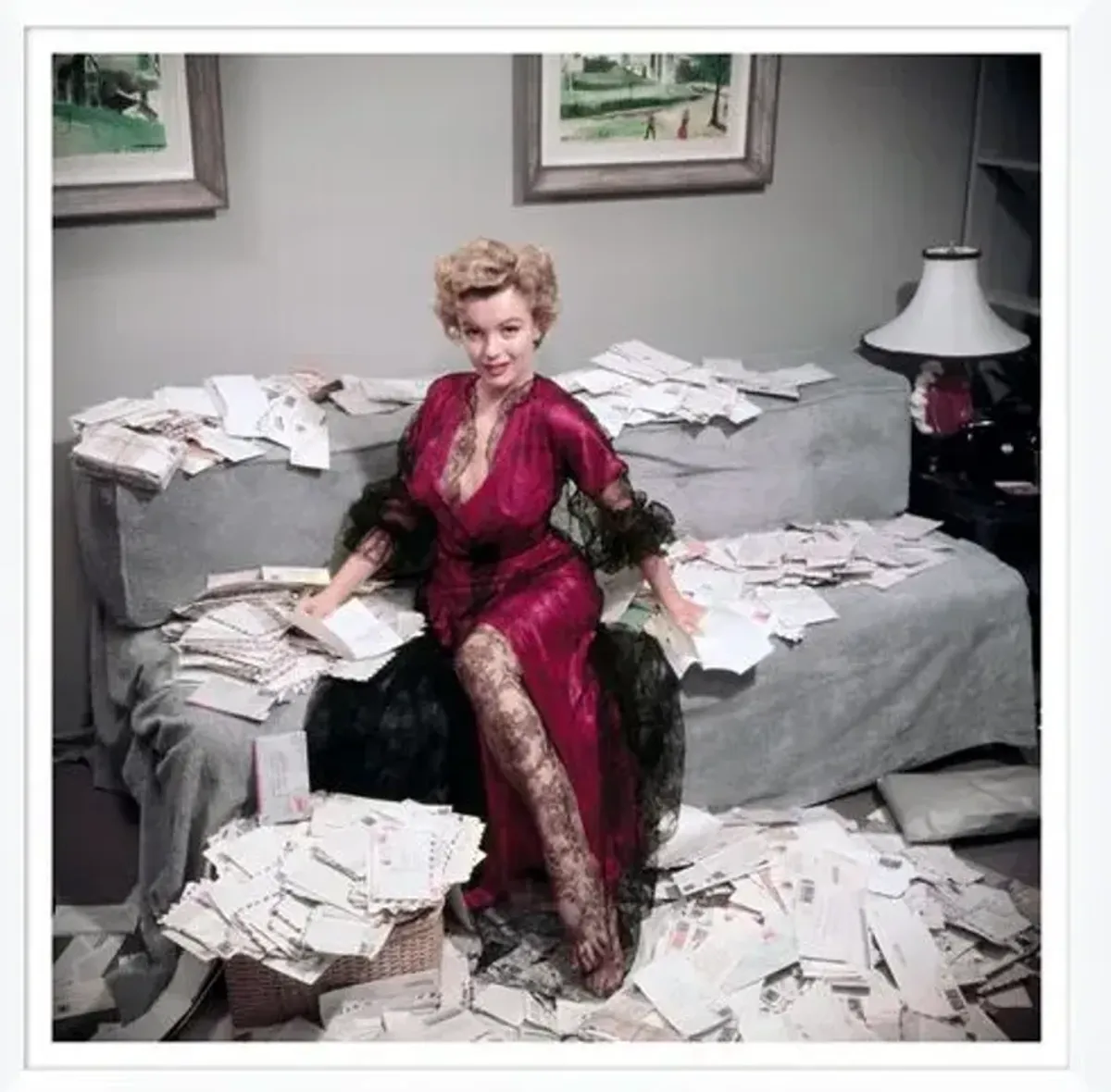 "Fan Mail," Slim Aarons - January 1 - 1952 Photograph - Gray