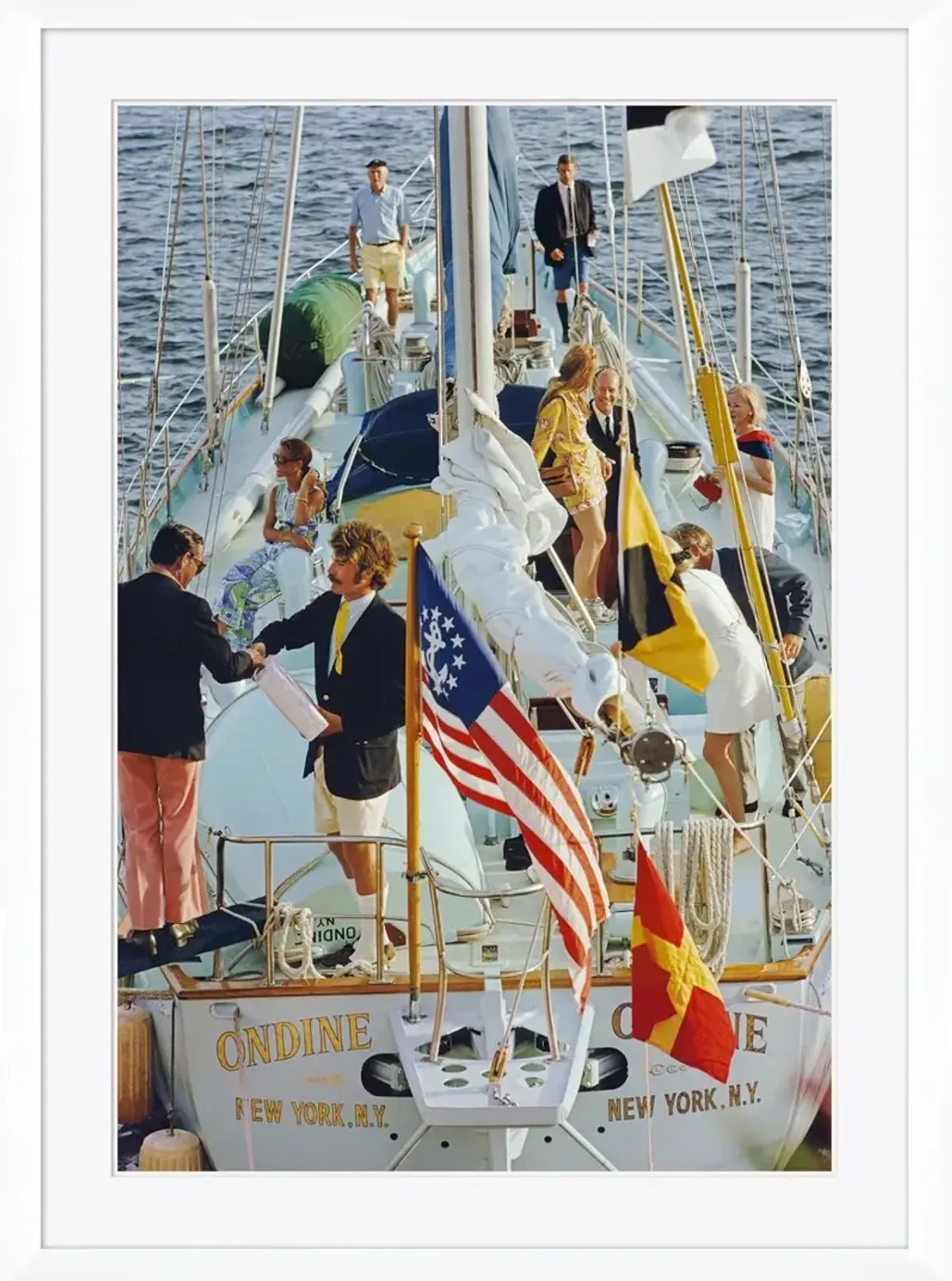 "Party In Bermuda," Slim Aarons - June 1 - 1970 Photograph - White