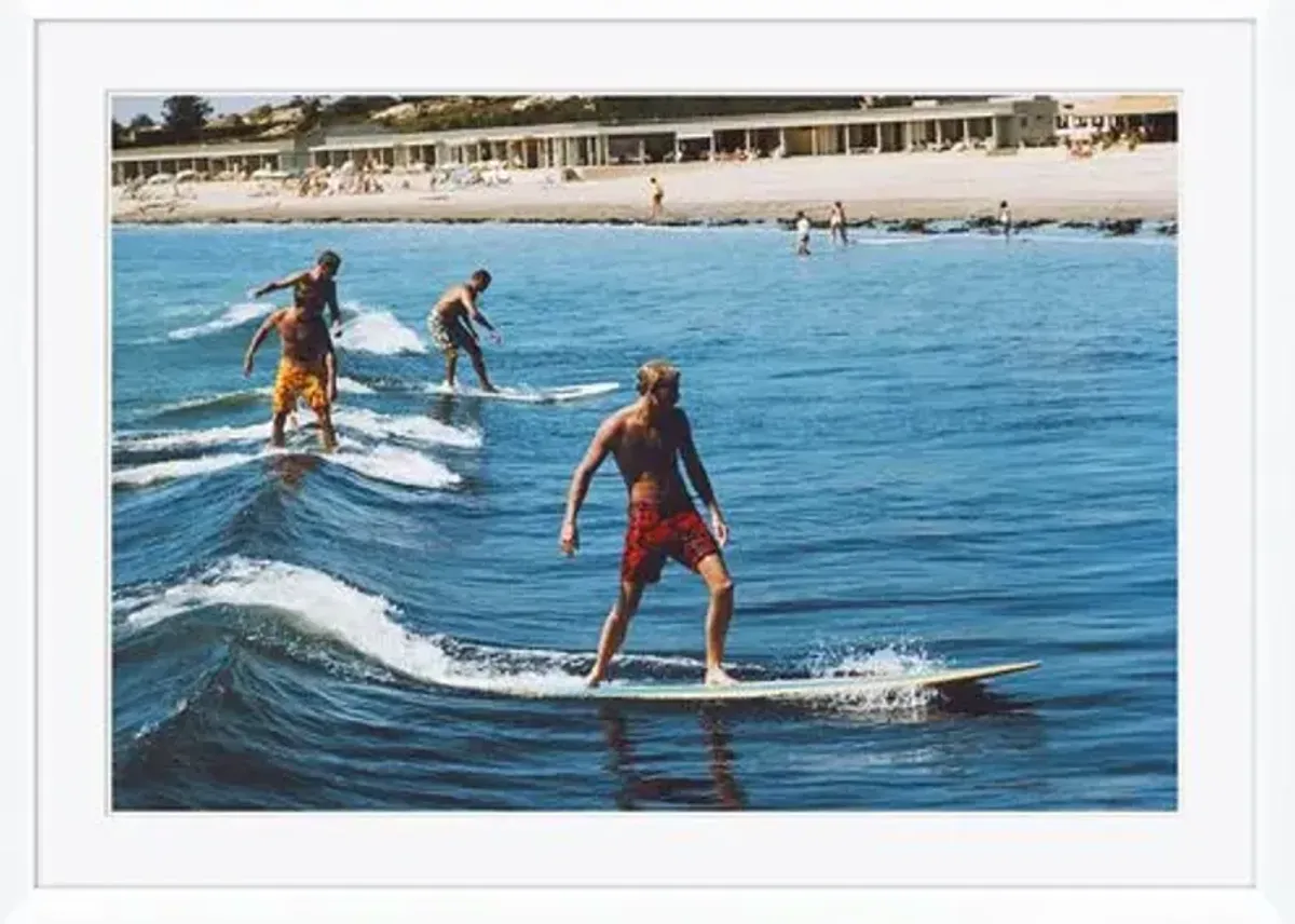 "Surfing Brothers," Slim Aarons - January 1 - 1965 Photograph - Blue
