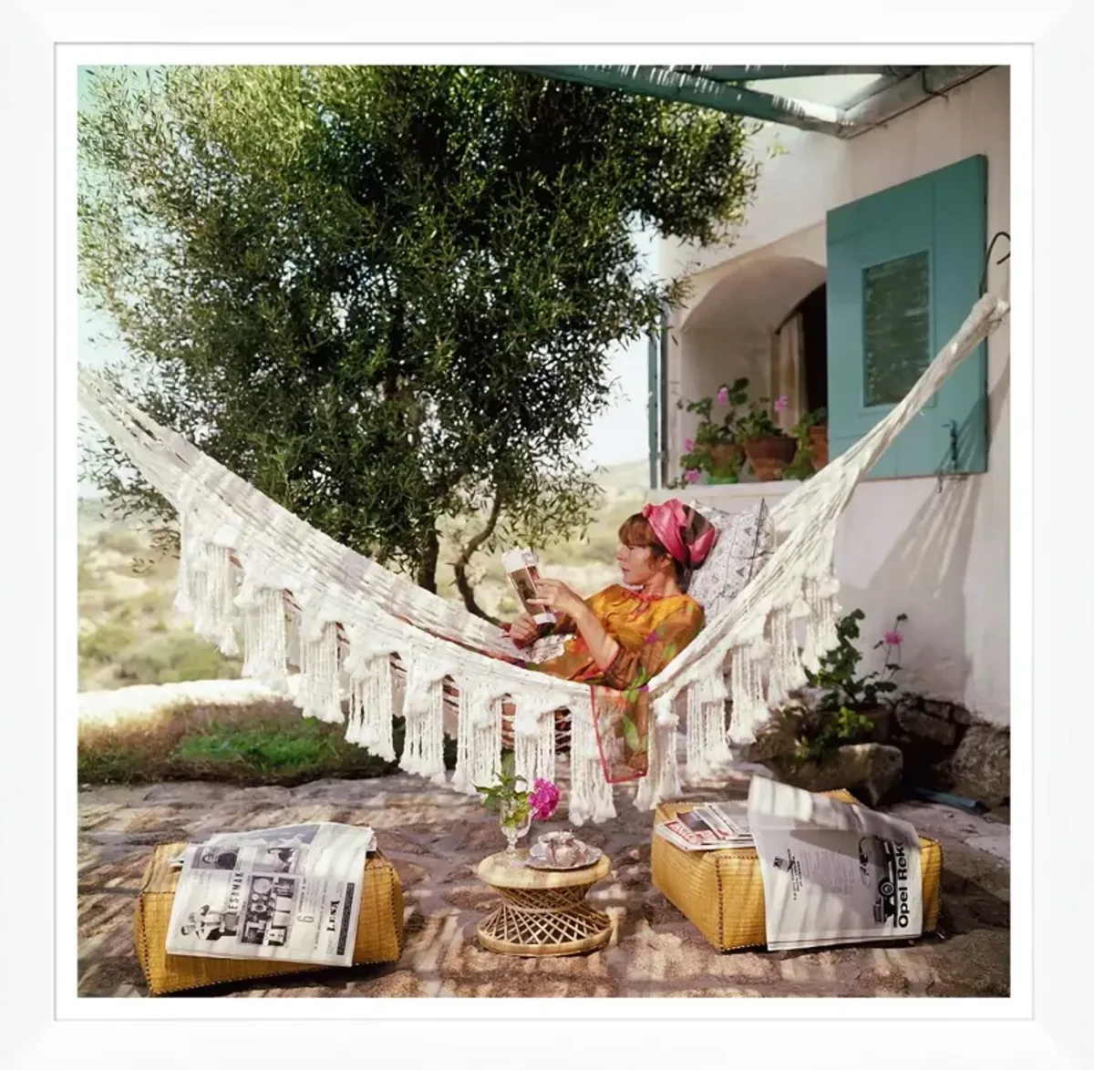 "Bettina Grazini" - Slim Aarons - January 1 - 1964 Photograph - Handcrafted - Green