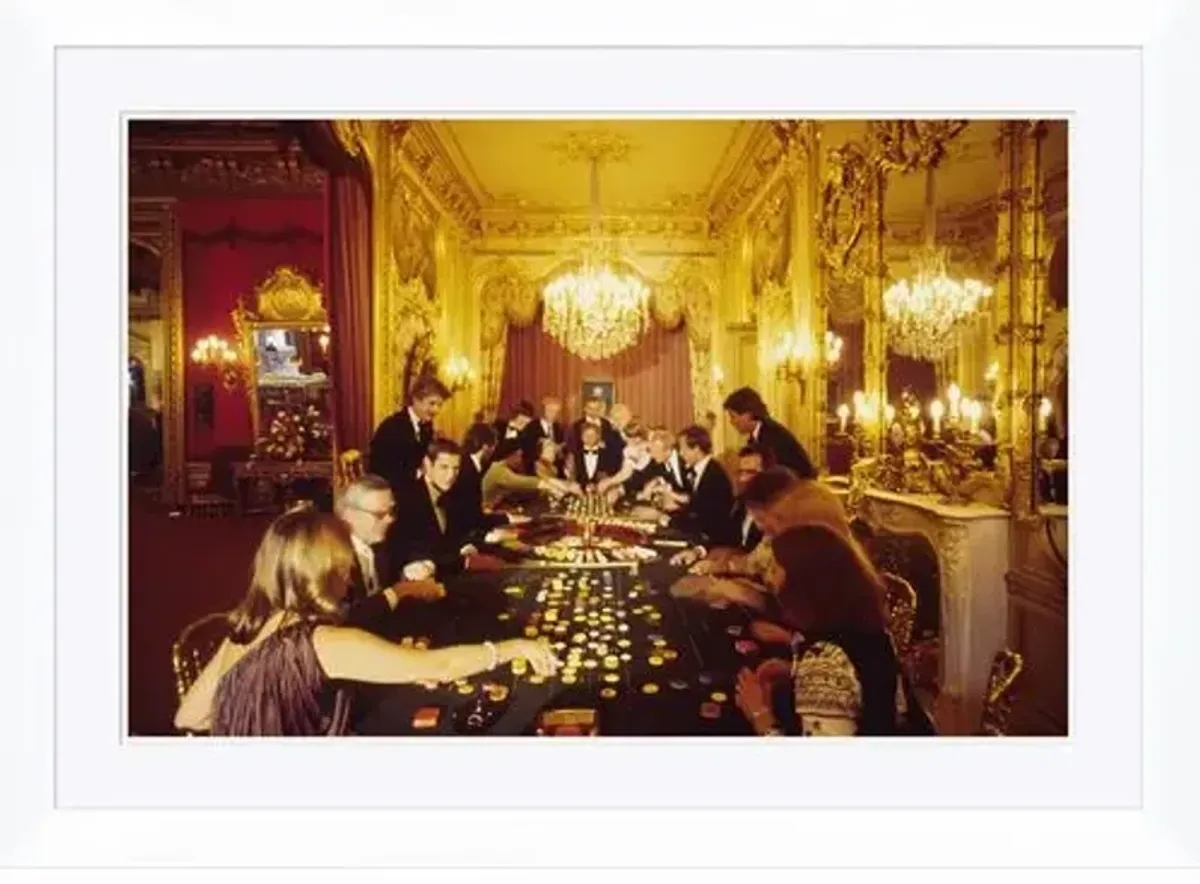 "Casino Life," Slim Aarons - January 1 - 1978 Photograph - Handcrafted - Yellow