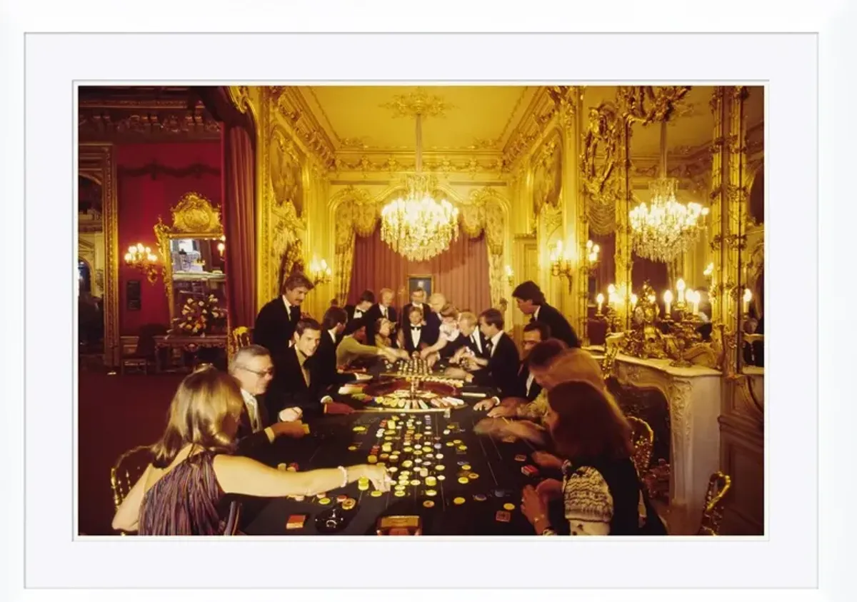 "Casino Life," Slim Aarons - January 1 - 1978 Photograph - Handcrafted - Yellow