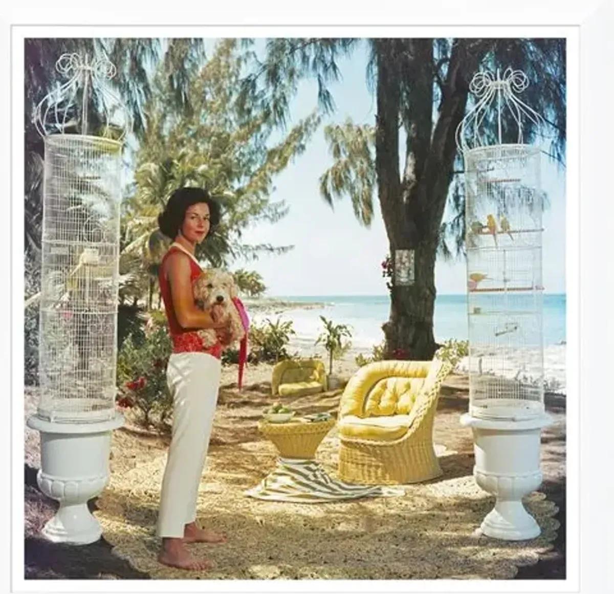 "Gloria Schiff," Slim Aarons - January 1 - 1963 Photograph - Handcrafted - Yellow