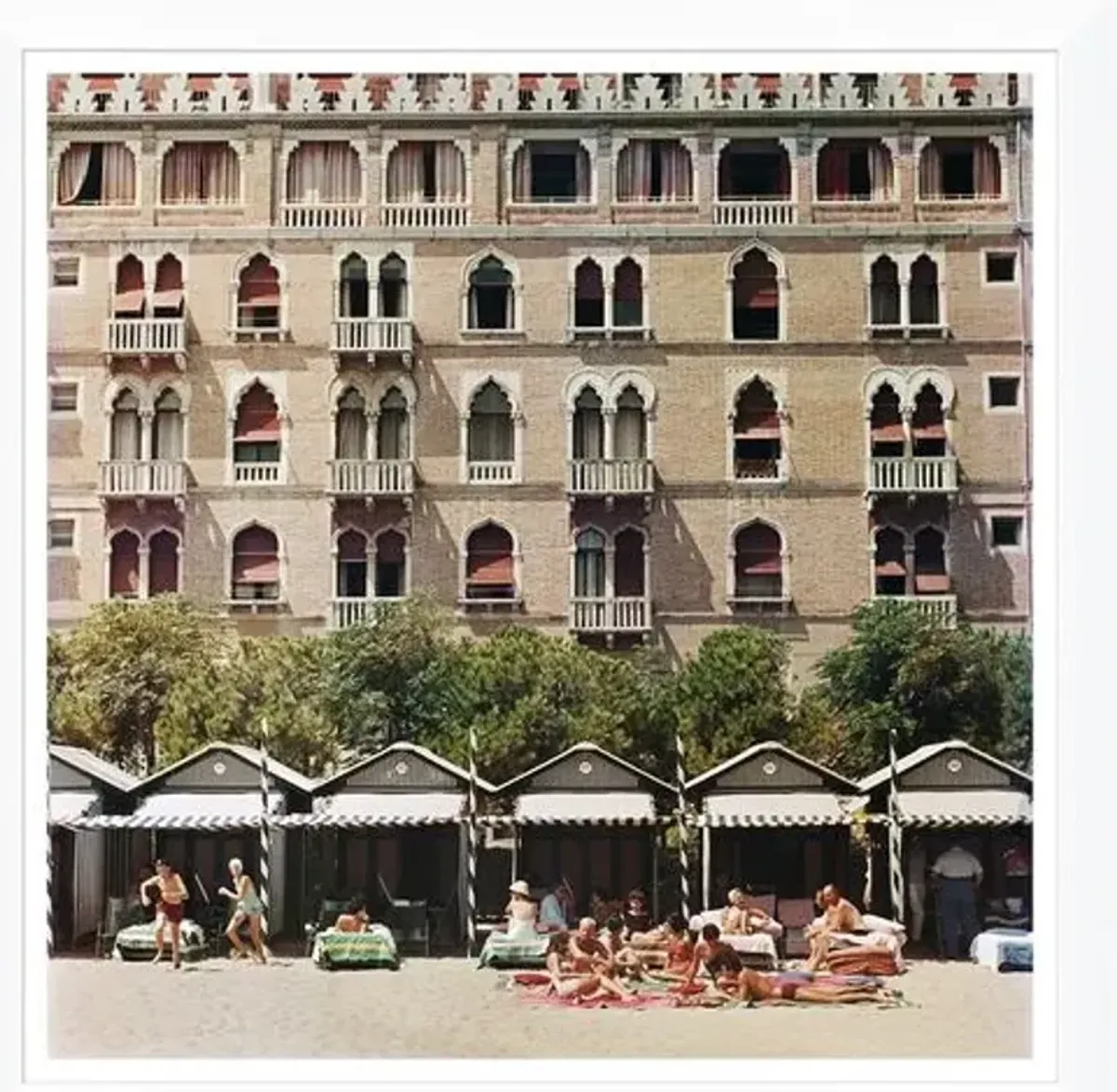 "Hotel Excelsior" - Slim Aarons - January 1 - 1957 Photograph - Handcrafted - Brown