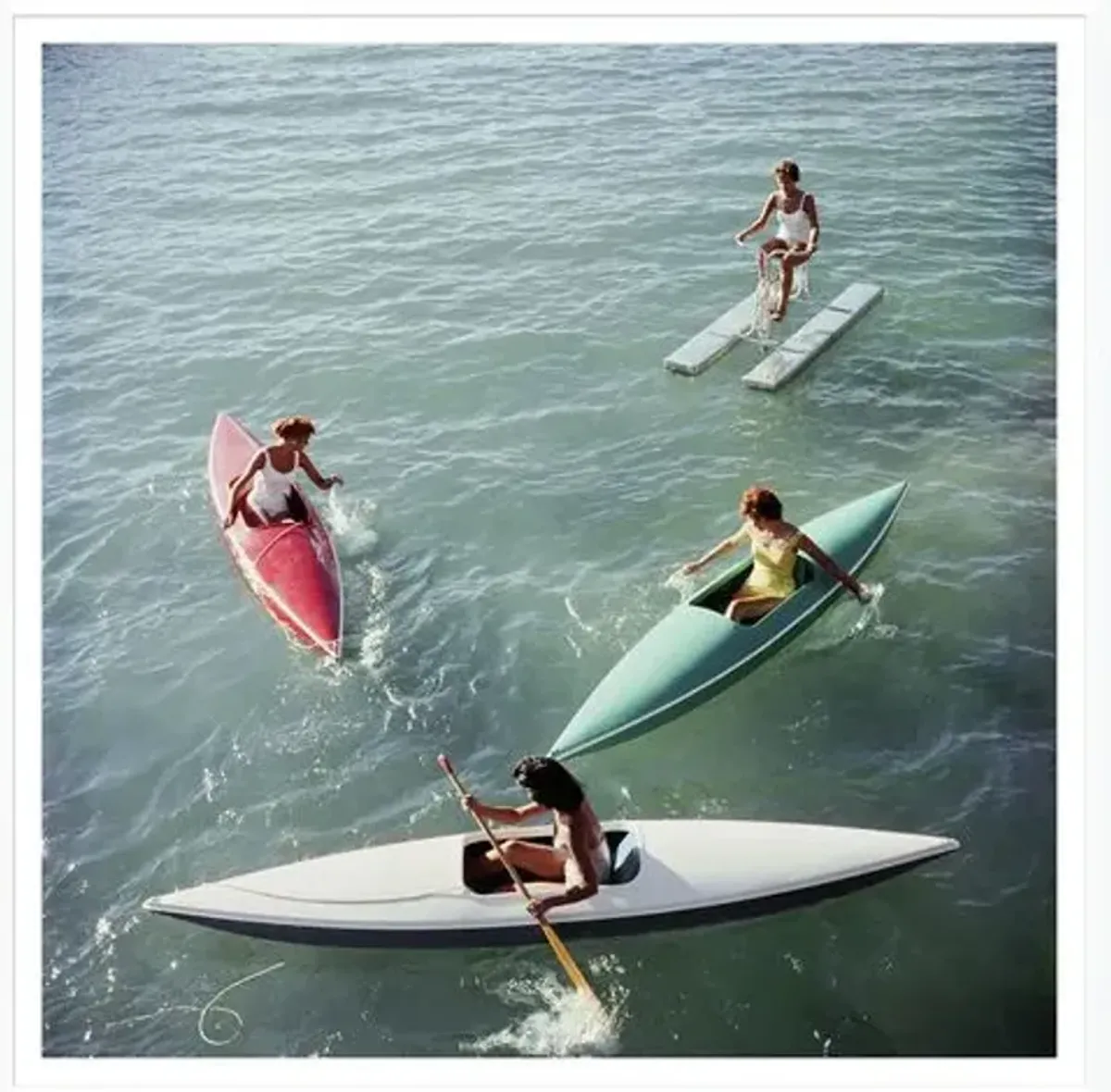 "Lake Tahoe Trip" - Slim Aarons - January 1 - 1959 Photograph - Handcrafted - Blue