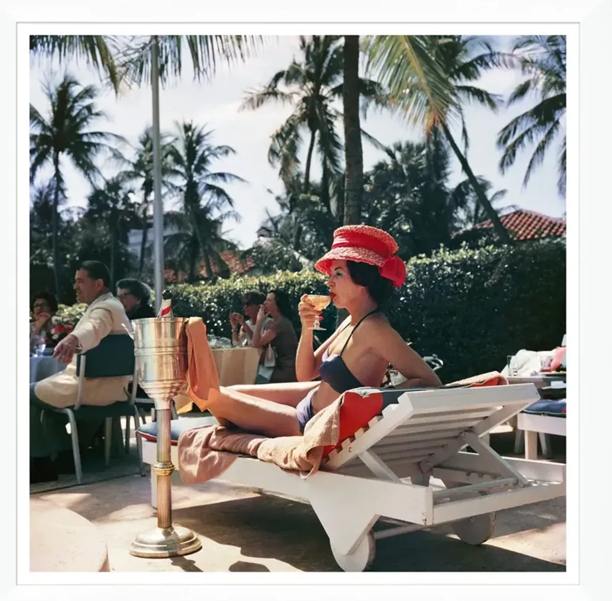 "Leisure and Fashion," Slim Aarons - January 1 - 1961 Photograph - Handcrafted - Green